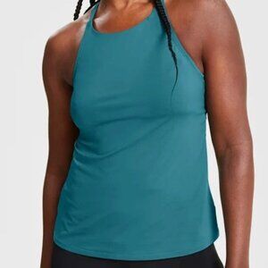 Nike Womens Essential Lace Up High Neck Tankini Top Size Medium NWT